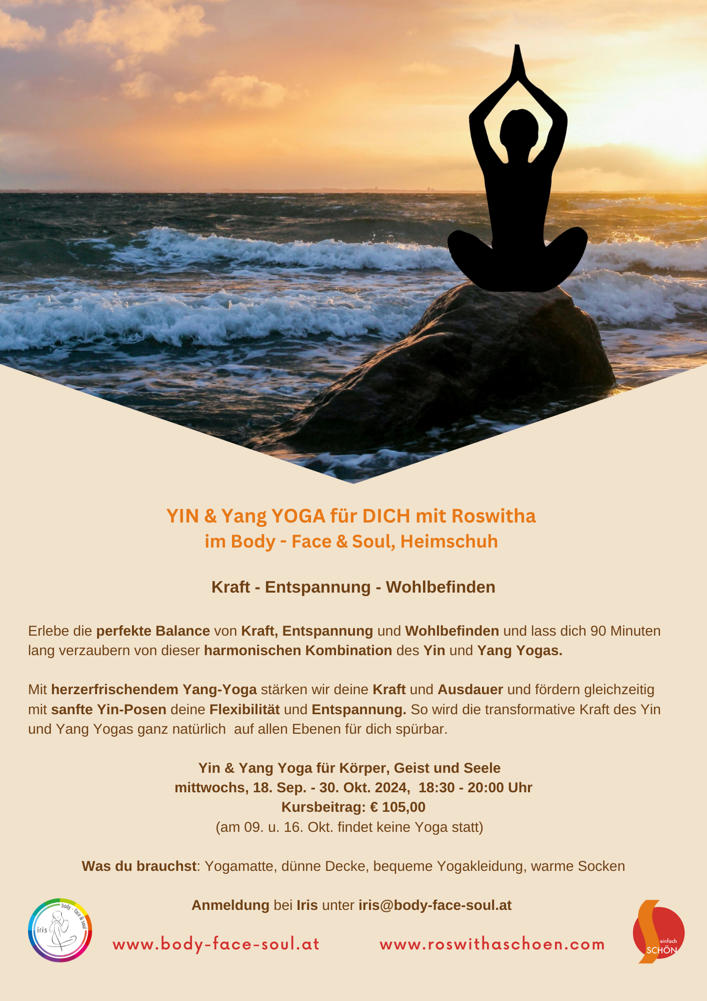 Yin & Yang Yoga für DICH - Kraft, Entspannung, Wohlbefinden, Heimschuh